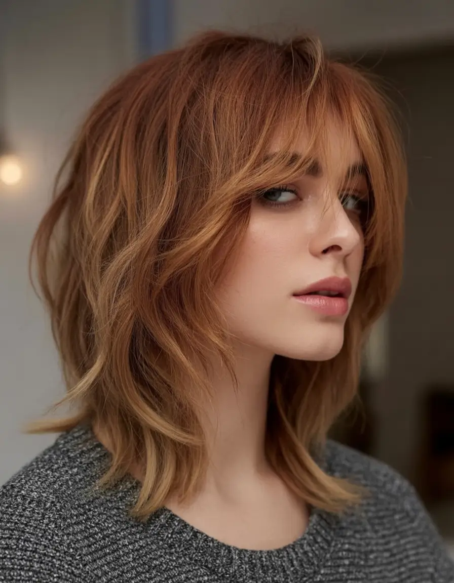 Hair Color Trends for September 2025 Warm Copper with Lived-In Layers