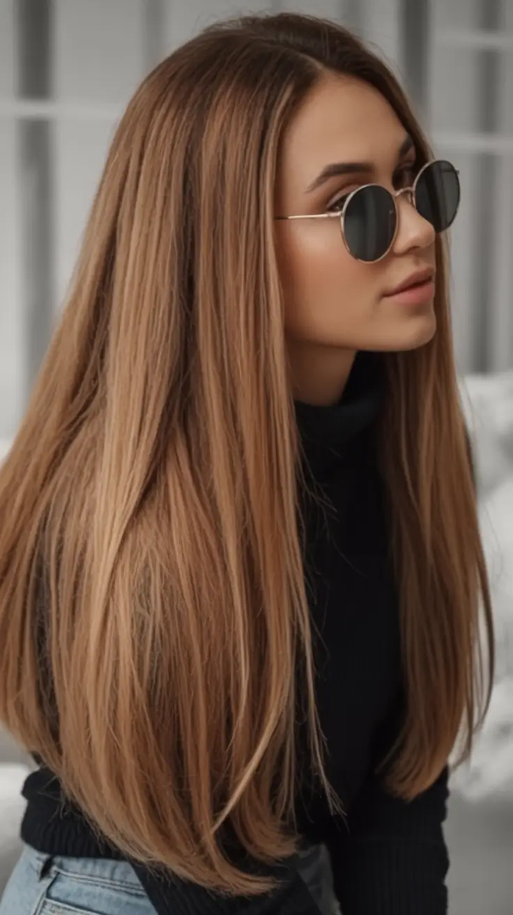 Hair Color Trends for September 2025 Honey-Toned Long Layers