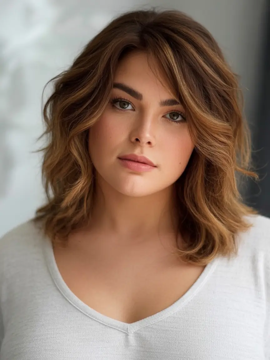 Hair Color Trends for September 2025 Chestnut Mid-Length with Face-Framing Layers