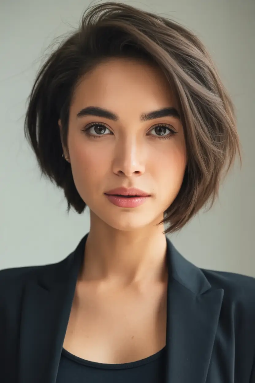 Must-Try Short Haircuts for Fall 2025 Modern Blunt Bob with Soft Volume