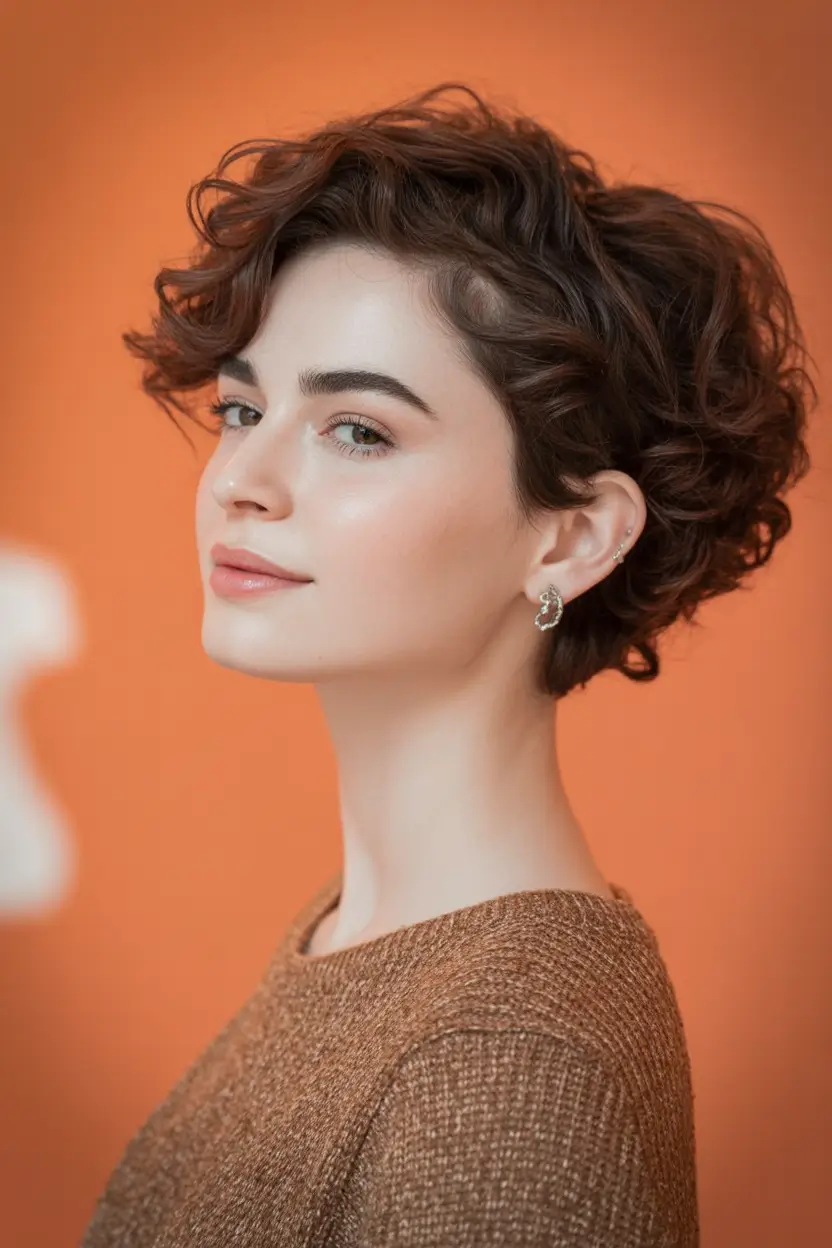 Must-Try Short Haircuts for Fall 2025 Curly Crop with Retro Volume