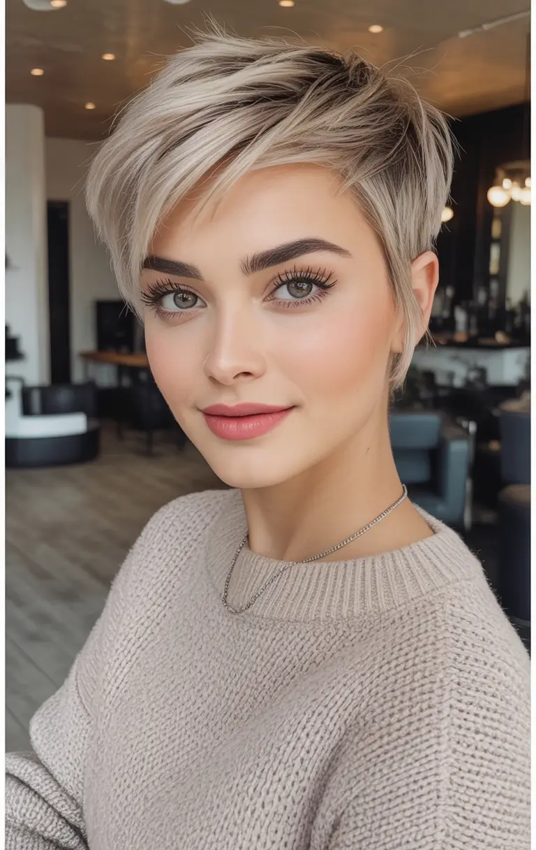 Must-Try Short Haircuts for Fall 2025 Feathered Blonde Pixie for Bold Days