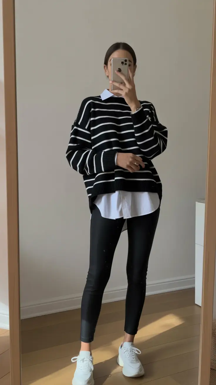 new fall fashion clothes 2025 Modern Stripes and Layered Ease