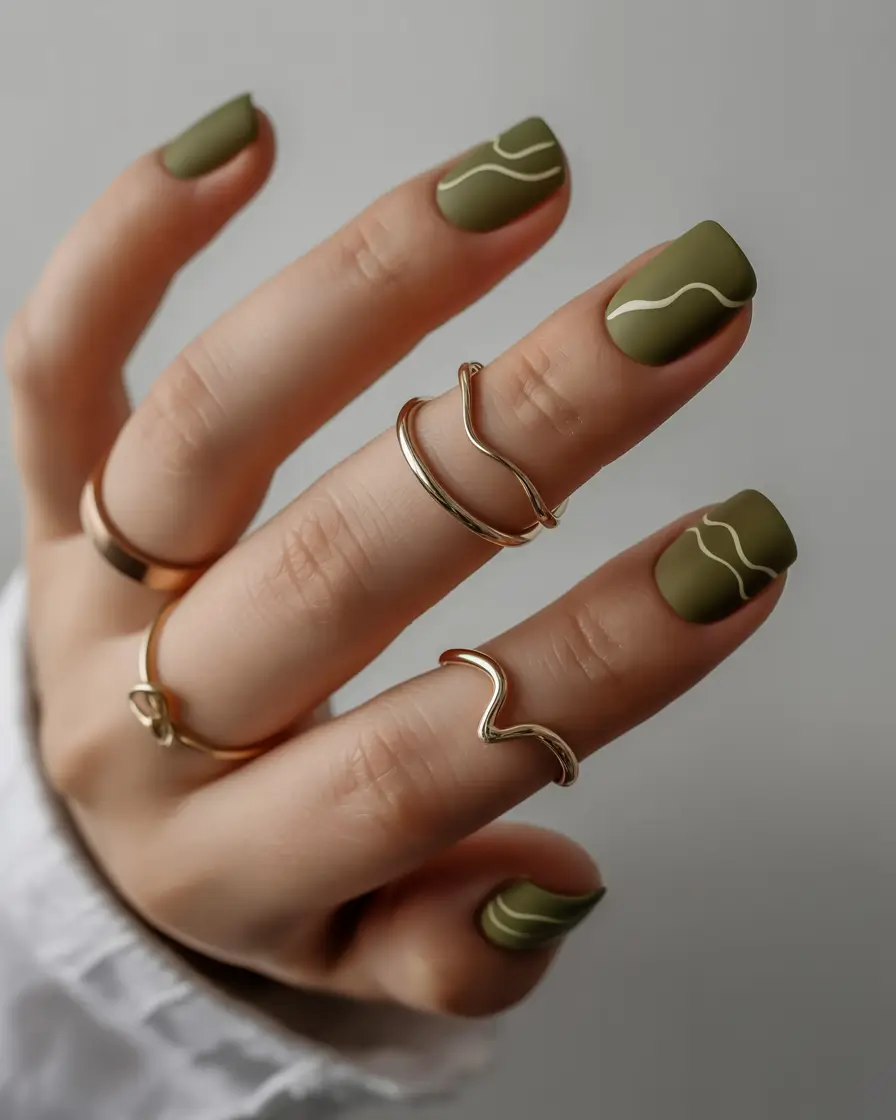 Olive Green Fall Nails 2025: Trendy Designs and Inspo for Autumn