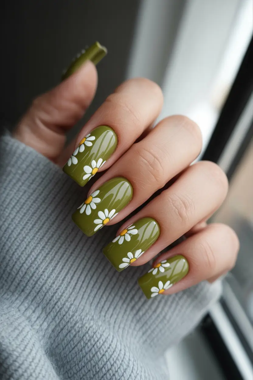 Olive Green Fall Nails 2025: Trendy Designs and Inspo for Autumn
