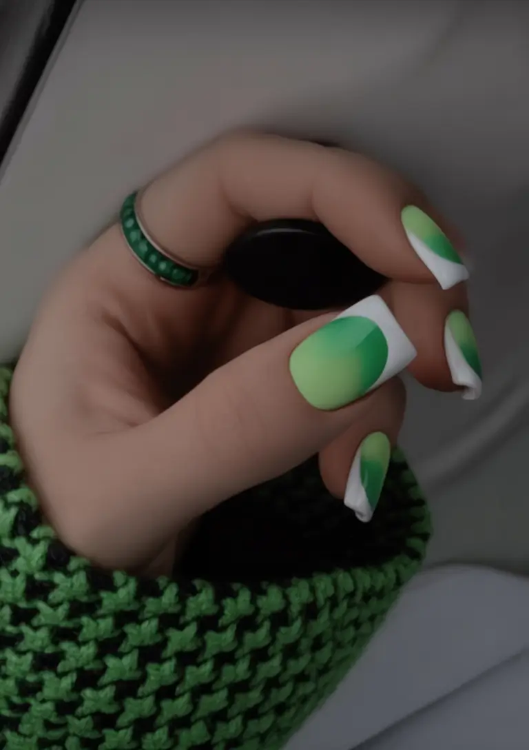 September 2025 Nail Colors Shades Fresh Lime French Twist