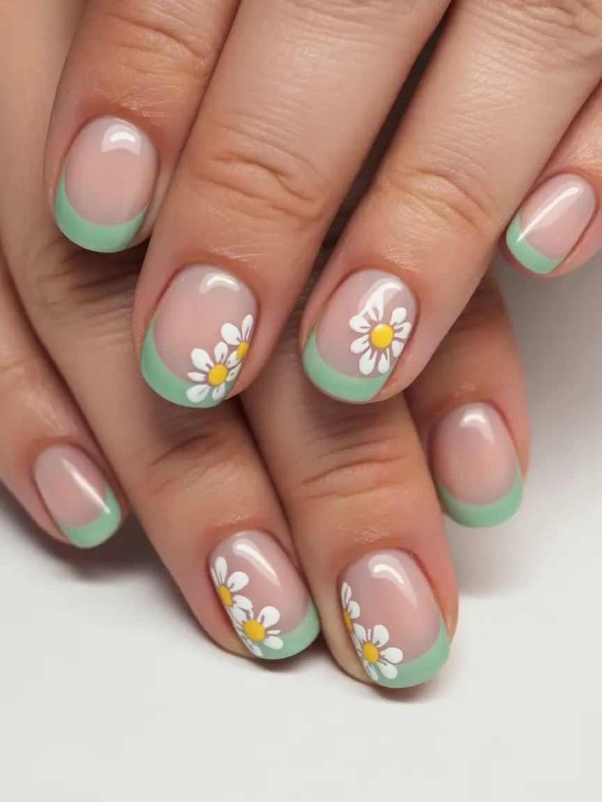 Stylish Fall Oval Shape Nail Designs 2025 Daisy Fresh Oval French