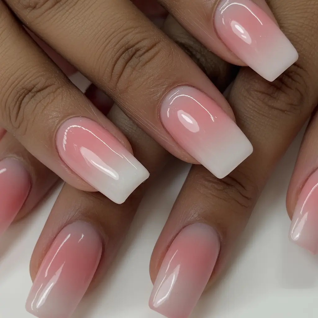 Stylish Neutral Fall Nails 2025 Soft Ombre Blush