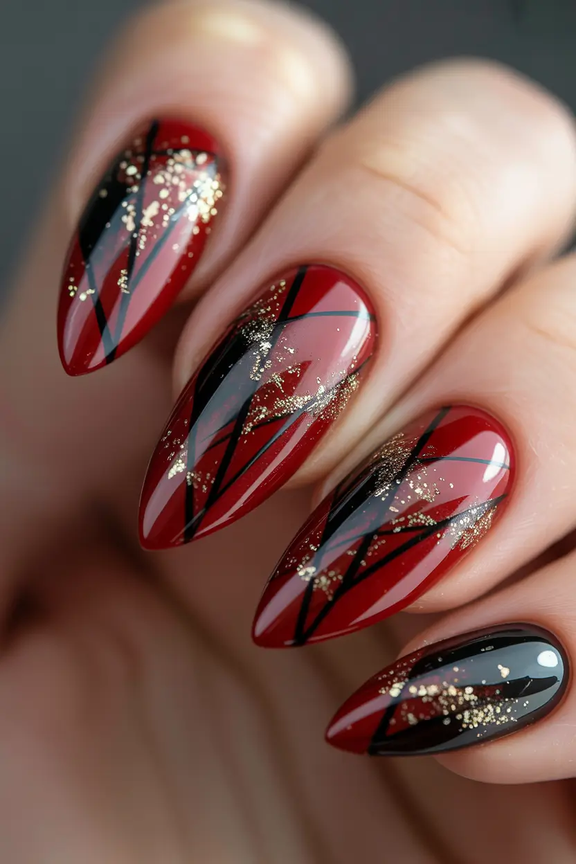 Stylish Red Fall Nails 2025 Cherry Wine Luxe