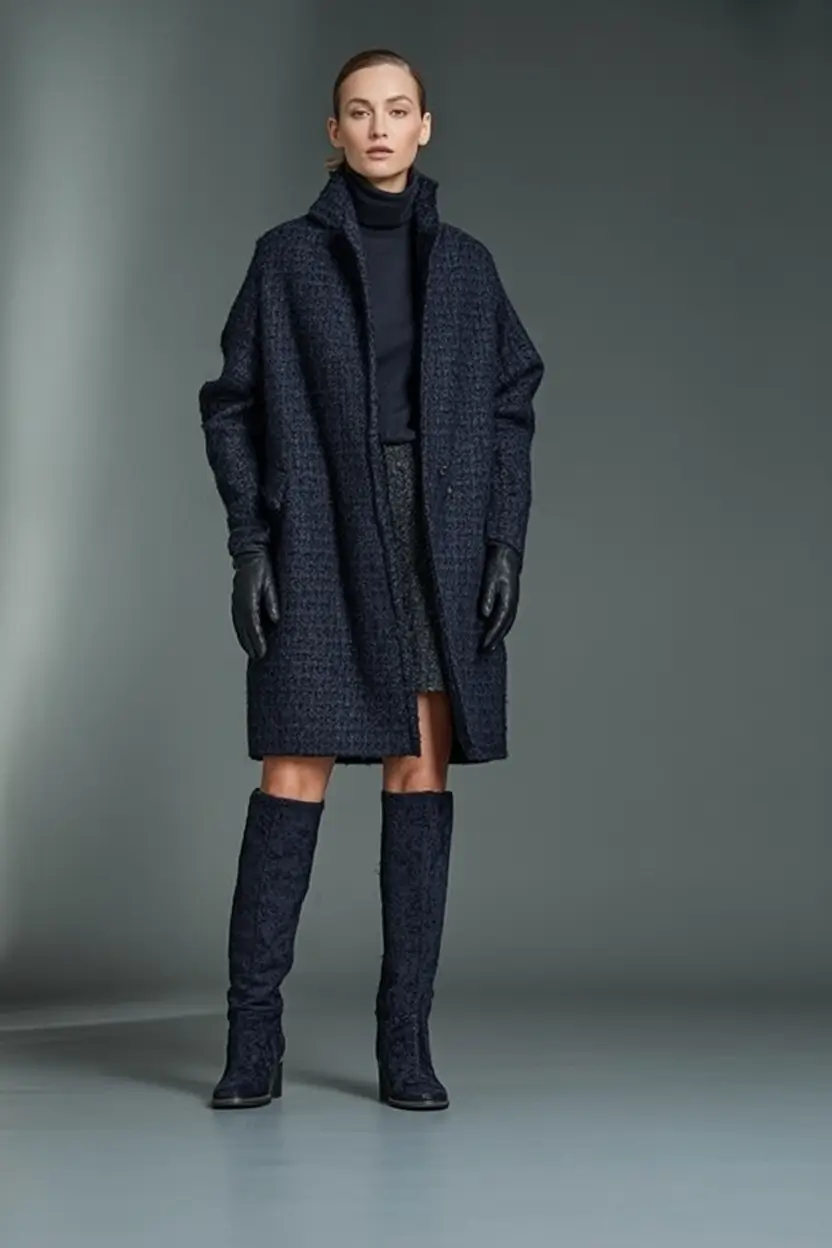 Top Fashion Trends Women for Fall 2025 Textured Monochrome for Cool Urban Elegance