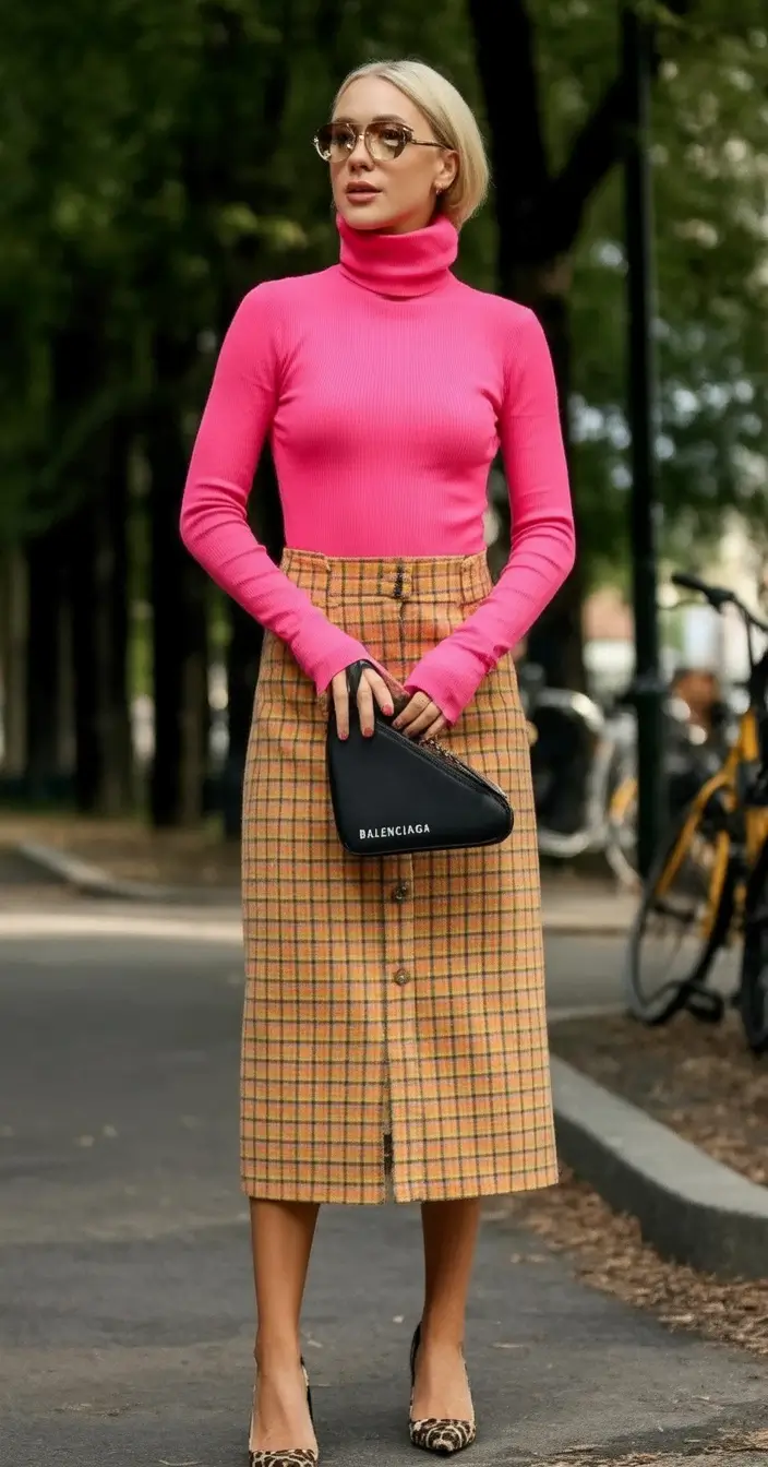 Top Fashion Trends Women for Fall 2025 Smart Brights with Classic Check