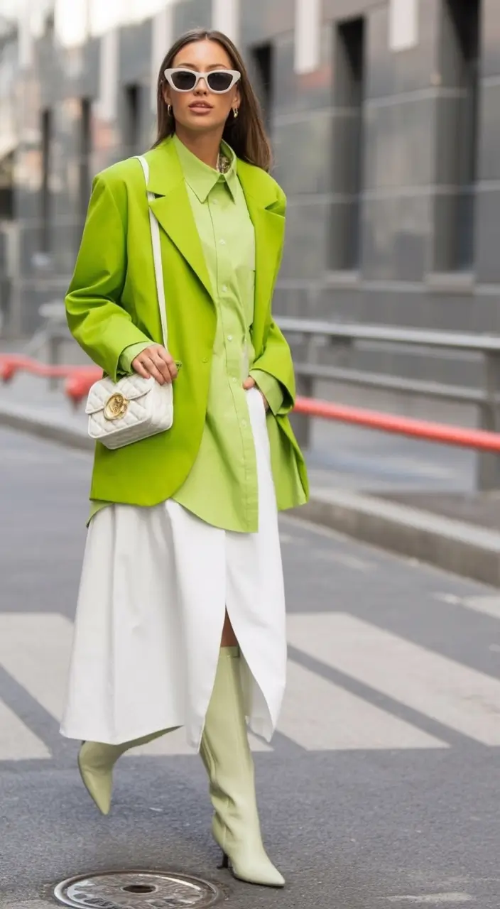 Top Fashion Trends Women for Fall 2025 Fresh Neons in Soft Tailoring
