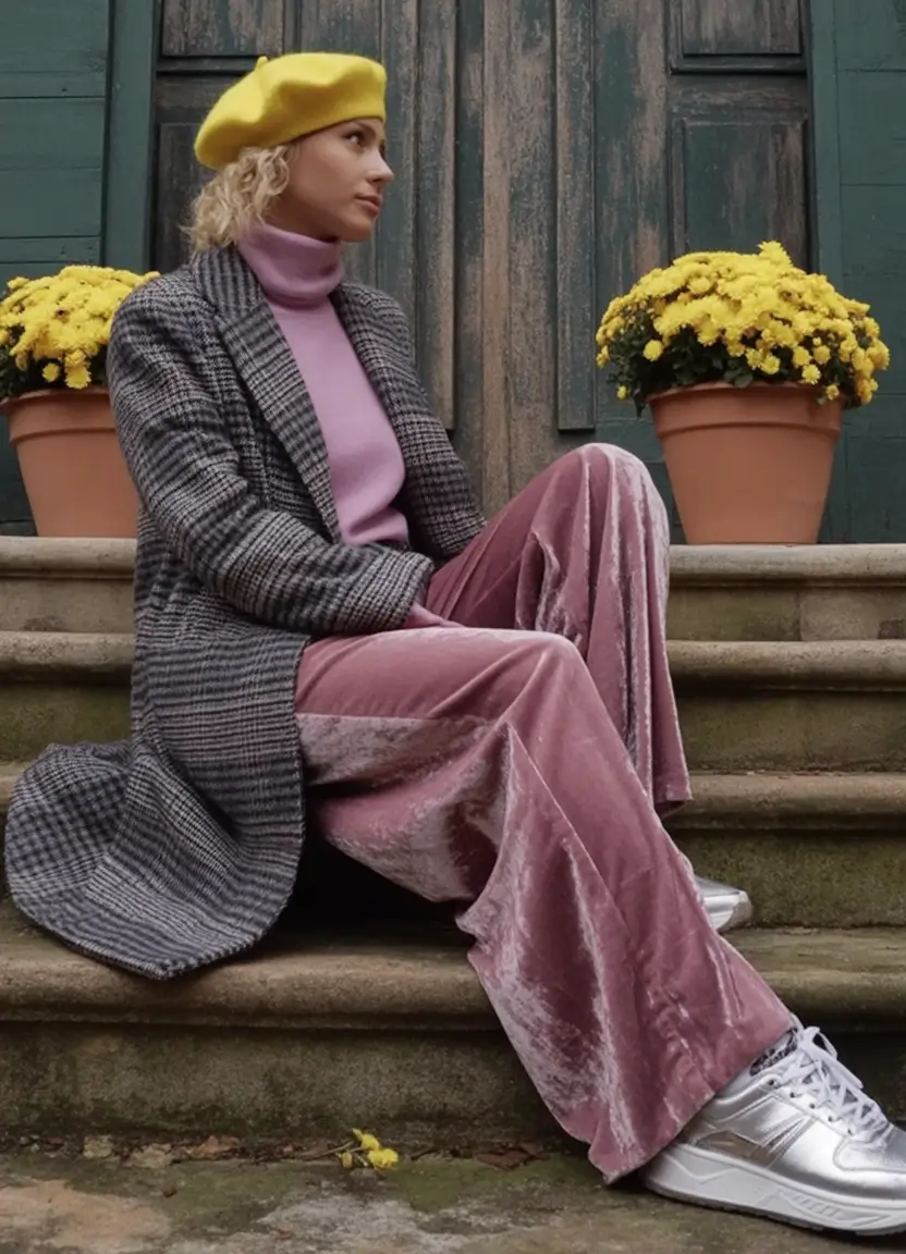 Top Fashion Trends Women for Fall 2025 Playful Color Clash with Texture