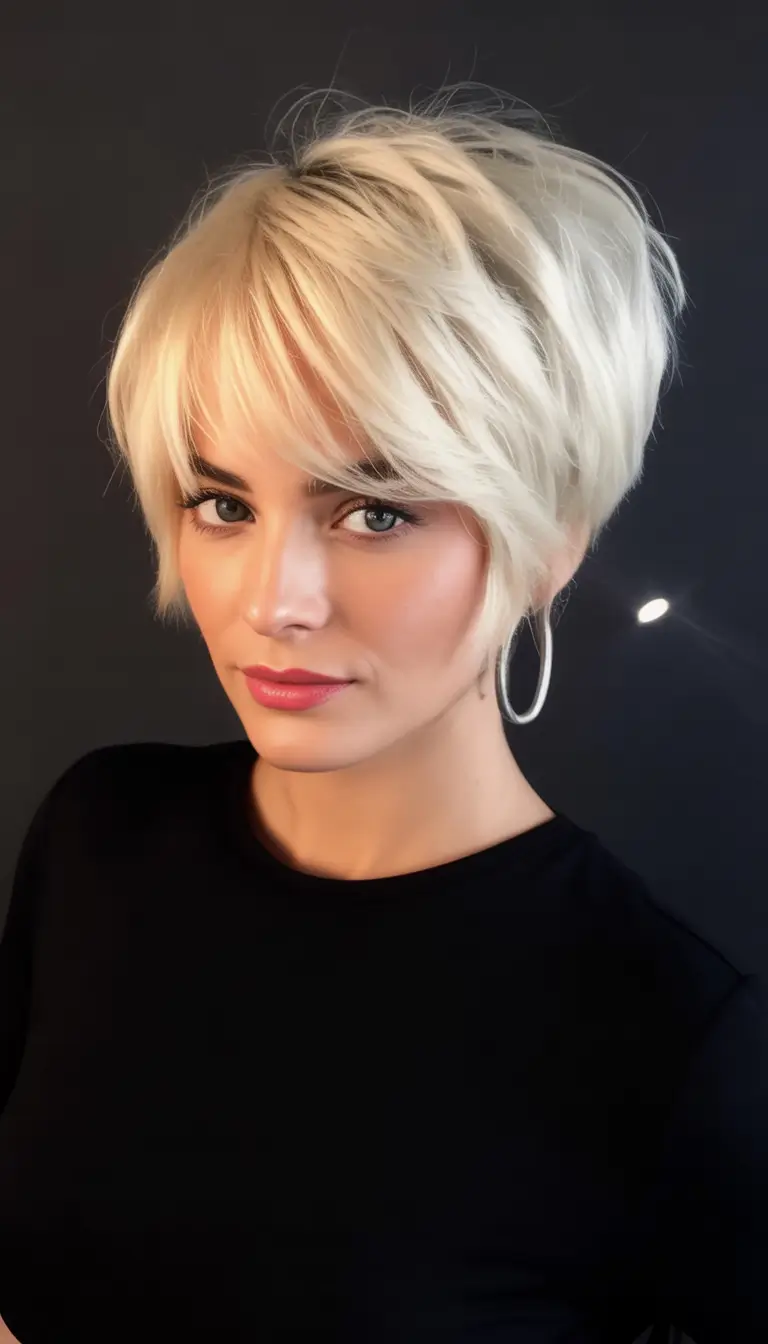Trendy Pixie Haircuts to Try This Fall 2025 Blonde Rounded French Pixie