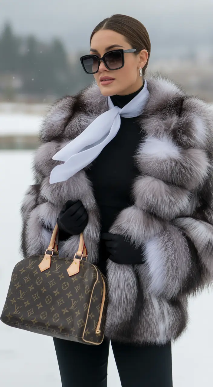 Aesthetic Winter Outfit Ideas 2025–2026 Luxurious Fur Finish