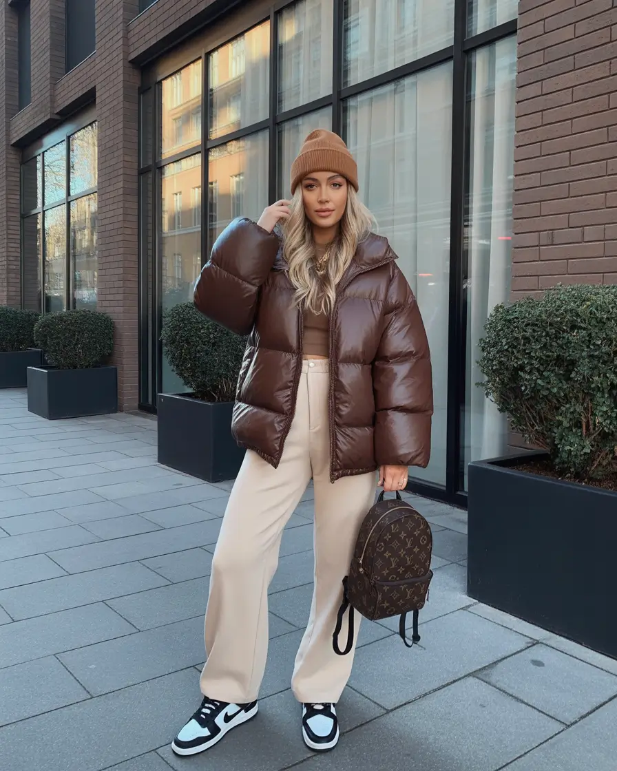 Aesthetic Winter Outfit Ideas 2025–2026 Rich Brown Tones