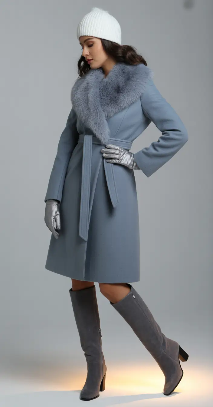 Best Winter 2025–2026 Looks Powder Blue with Silver Accents