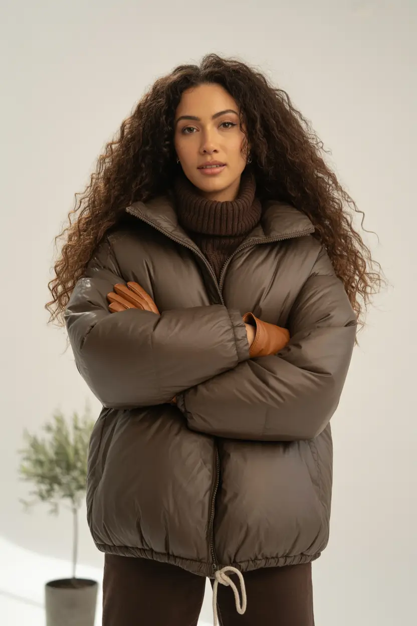 Best Winter 2025–2026 Looks Mocha Puffer Layers