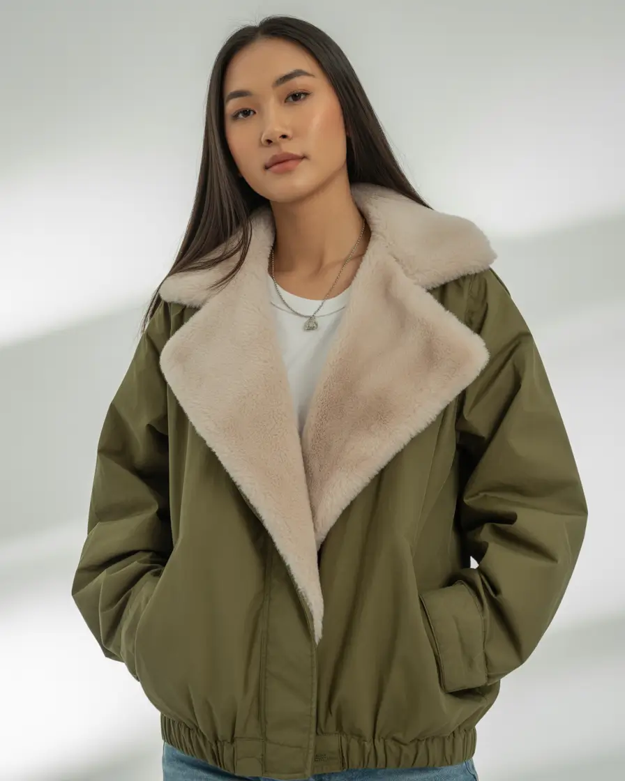 Best Winter 2025–2026 Looks Olive Green and Shearling Touch
