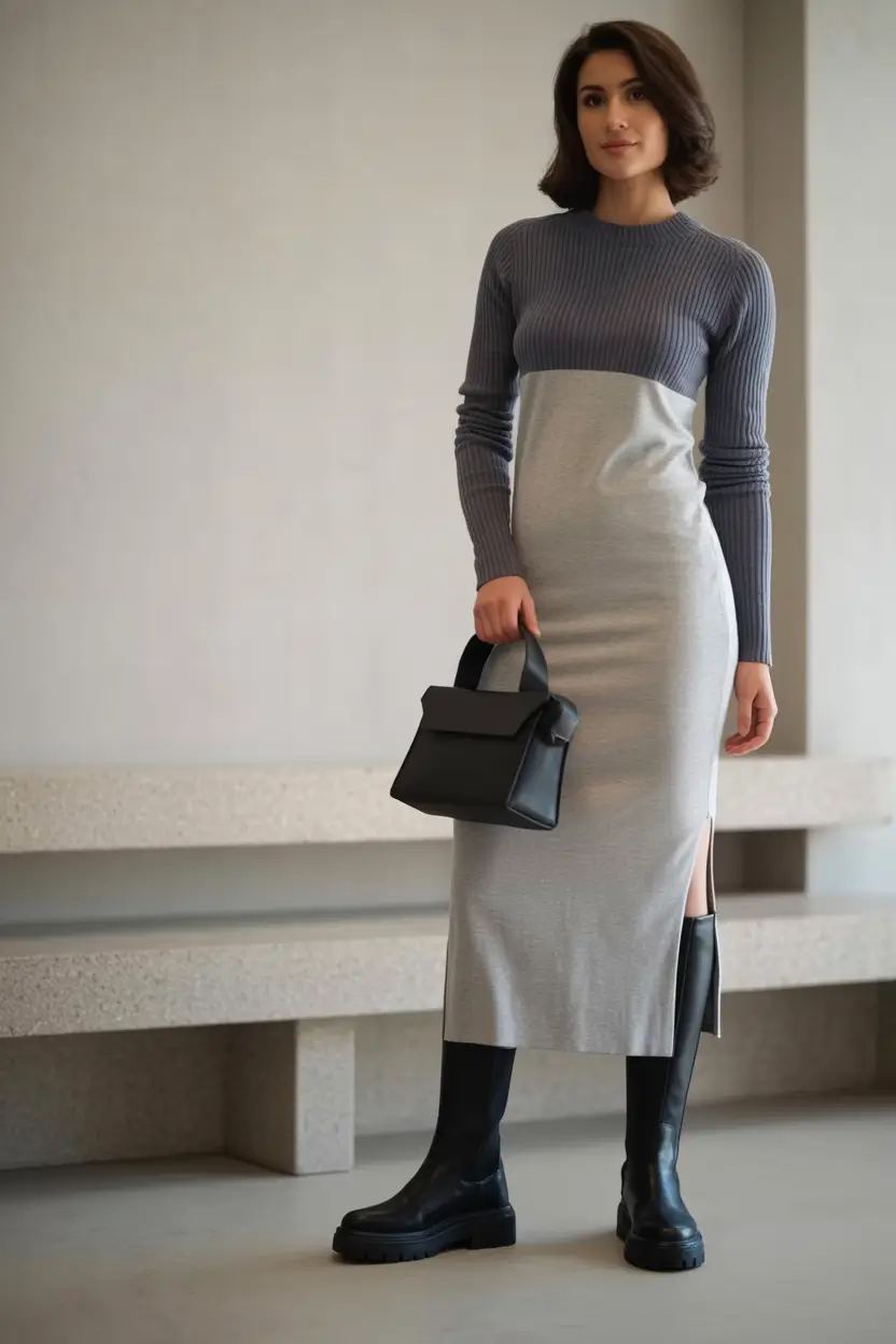 Best Winter 2025–2026 Looks Sleek Knit Dress Minimalism