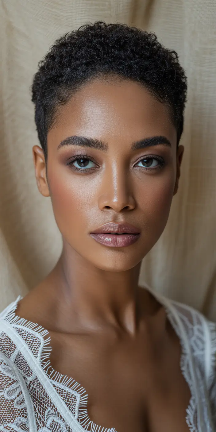 Black women’s winter hairstyles short natural curls