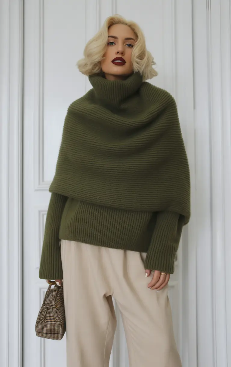 Casual Winter Outfits for Women 2025 2026 Olive Tones for a Classy Aesthetic