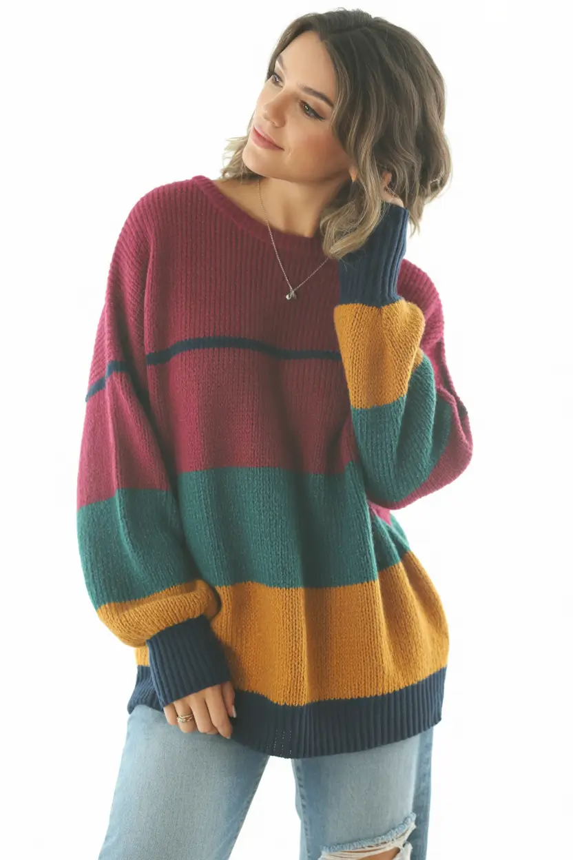 Cozy outfits to wear in October 2025 - Playful Stripes