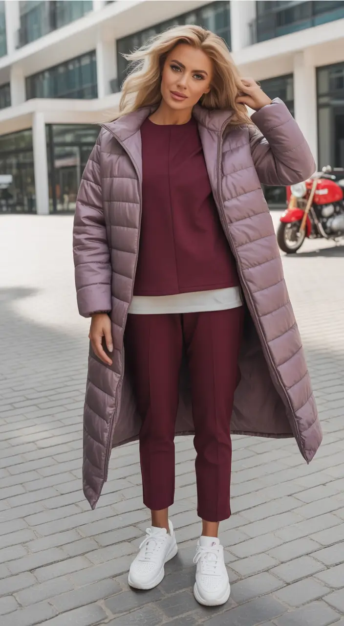 Cozy outfits to wear in October 2025 - Wine-Toned Minimalism