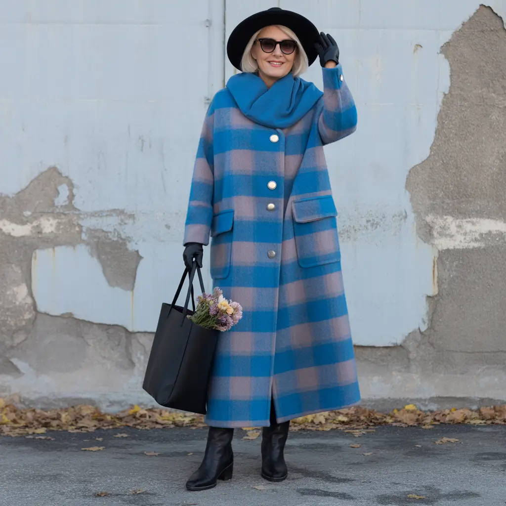 Cozy outfits to wear in October 2025 - Checked Elegance