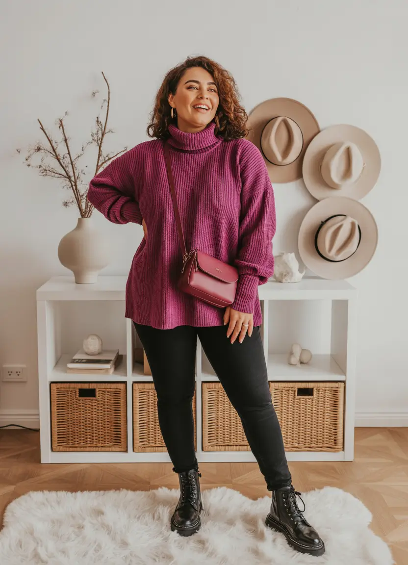 Plus size Cozy Brights for Winter Cheer