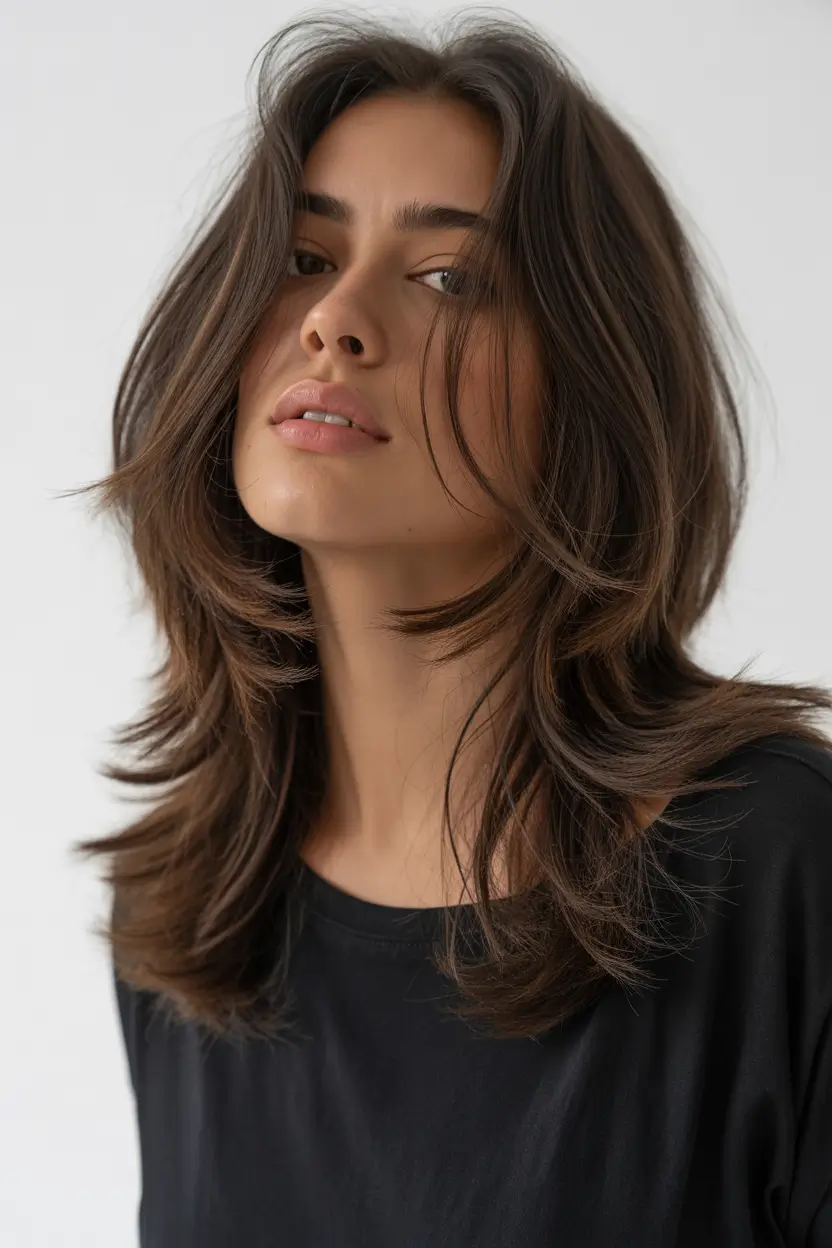 Cute Haircuts for Winter 2025–2026 Layered Medium Length with Volume