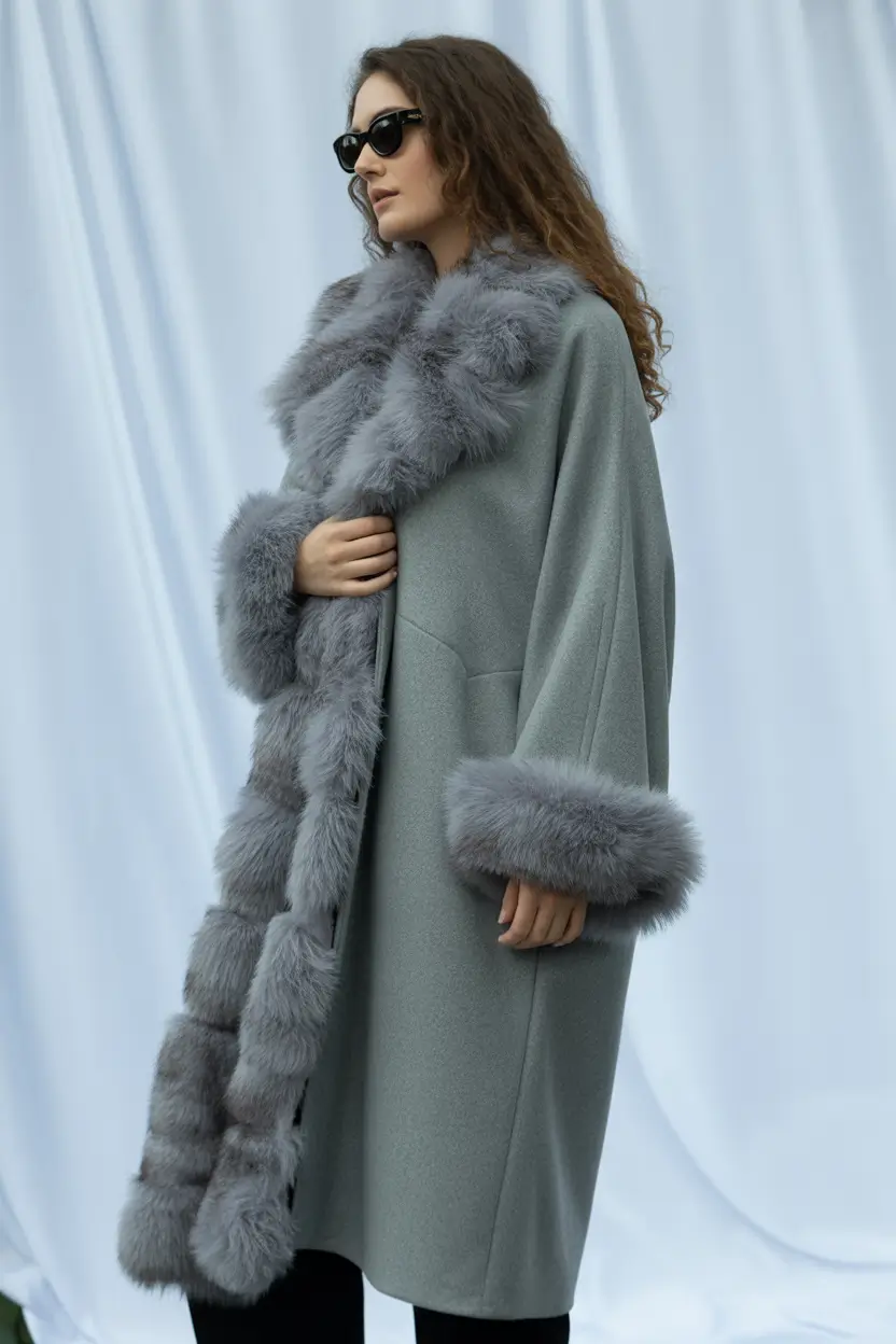 Cute Winter Outfits 2025 2026 Soft Grey Glamour