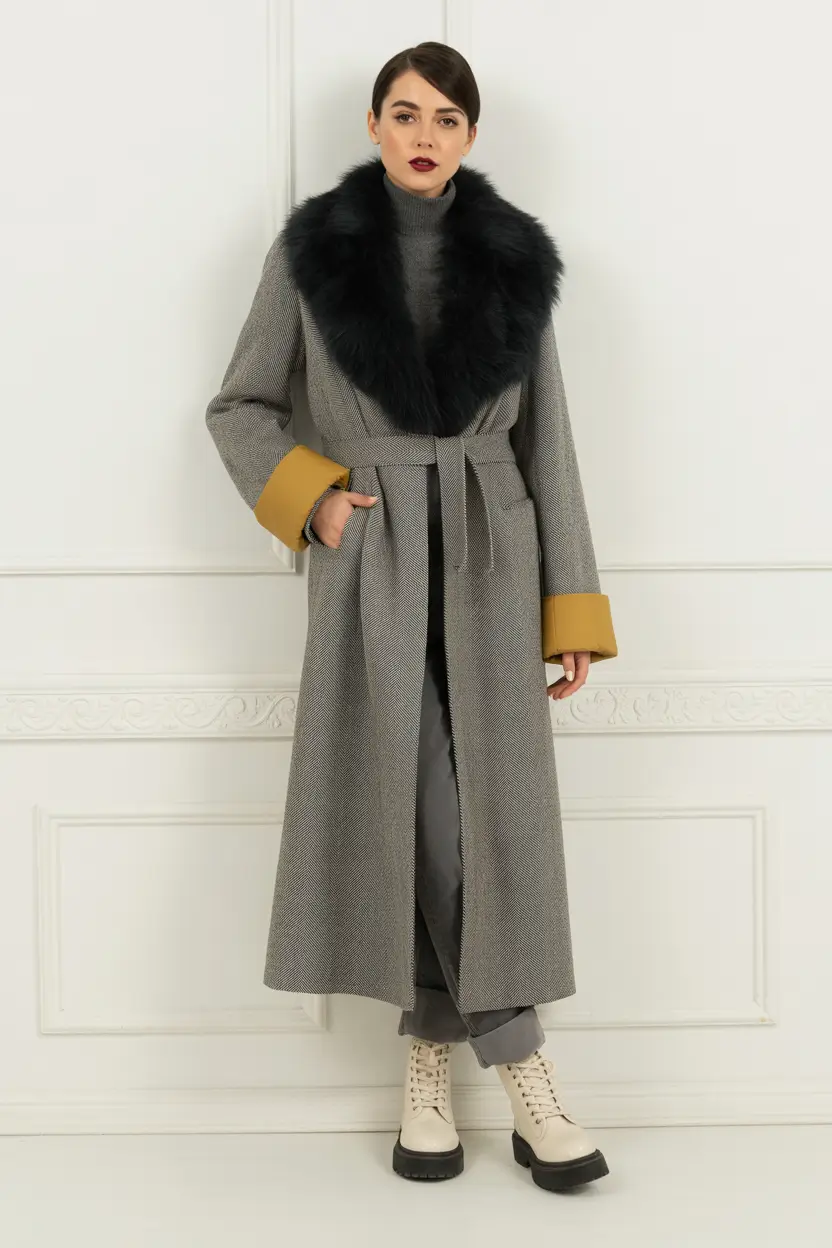 Cute Winter Outfits 2025 2026 Classic Grey with Contrast