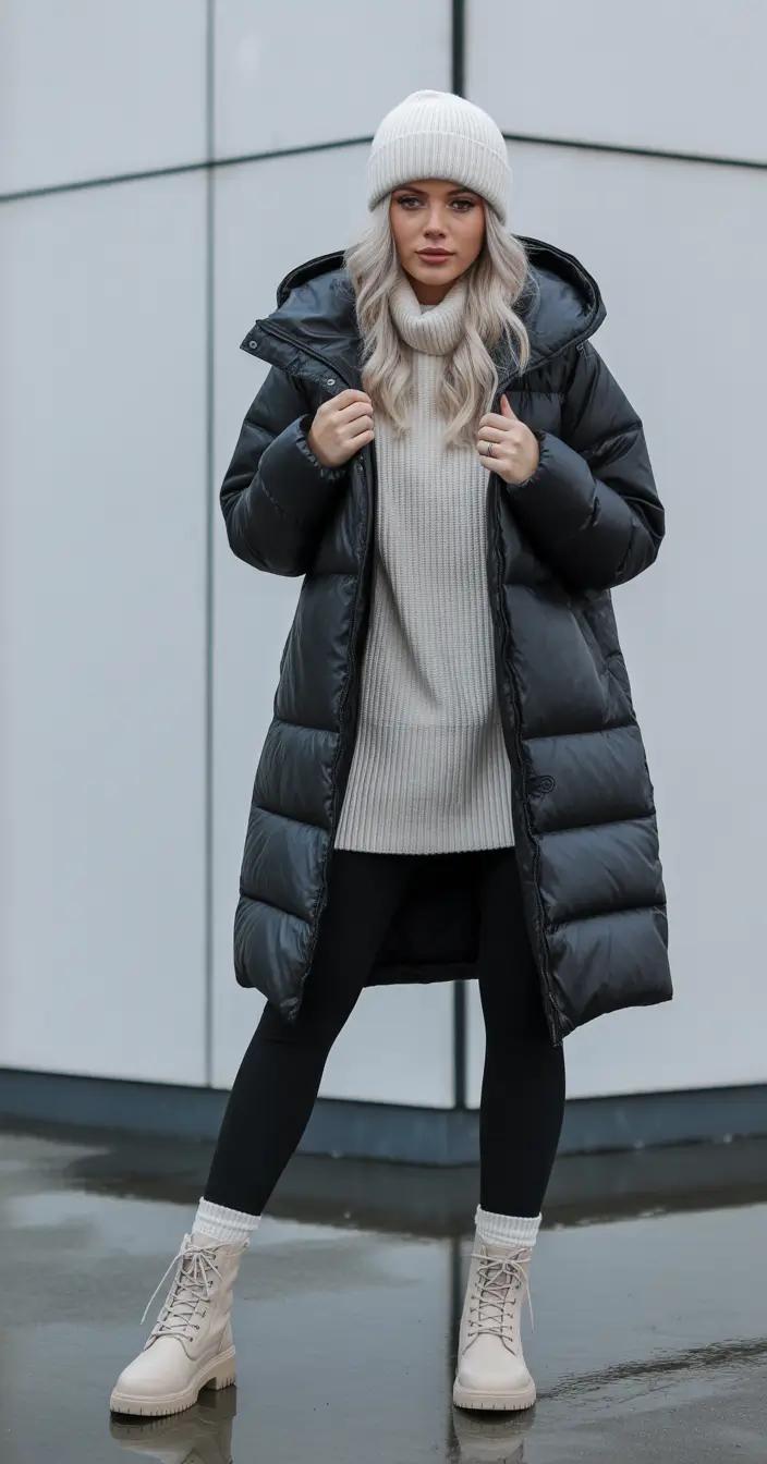 Cute Winter Outfits 2025 2026 Modern Monochrome Layering