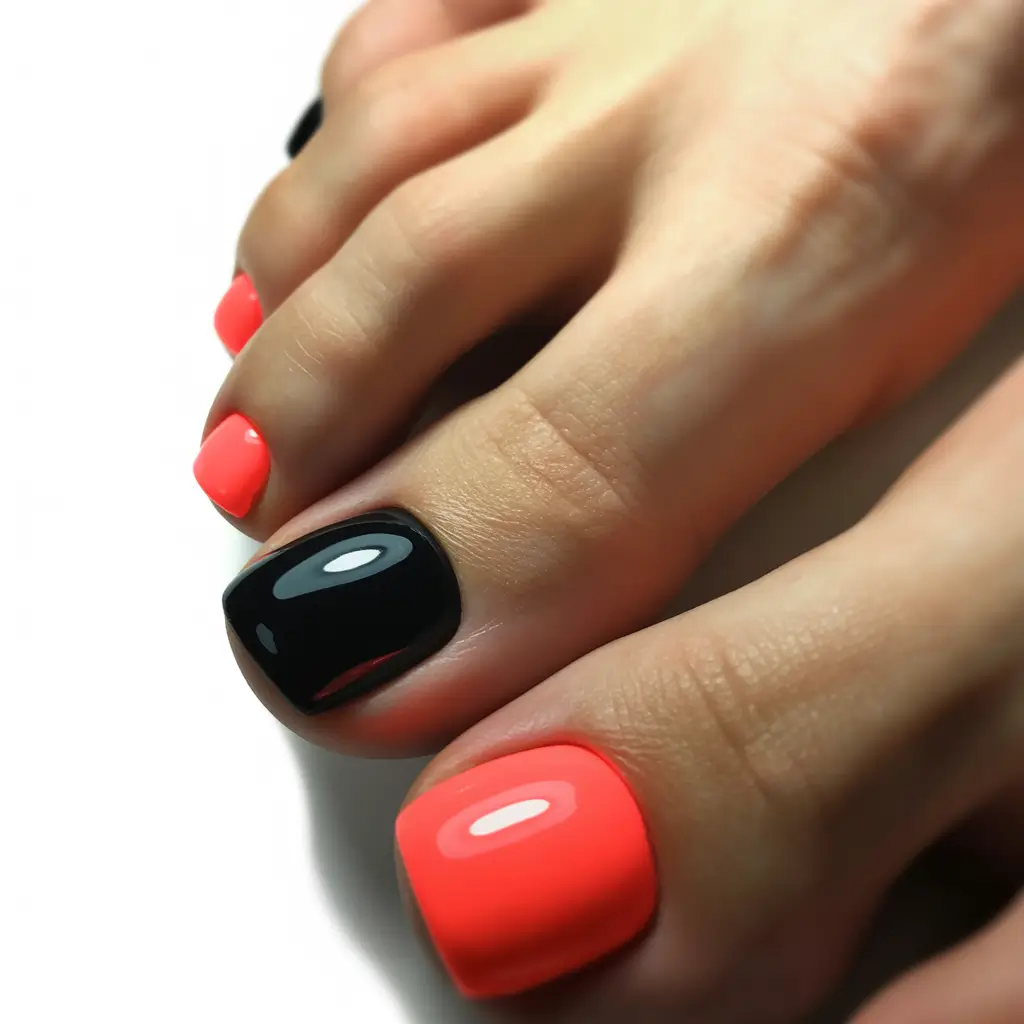 Colors autumn pedicure Bold Contrast Chic