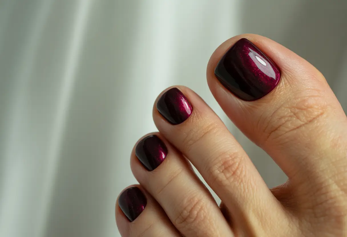 Colors autumn pedicure Classic Merlot Shine