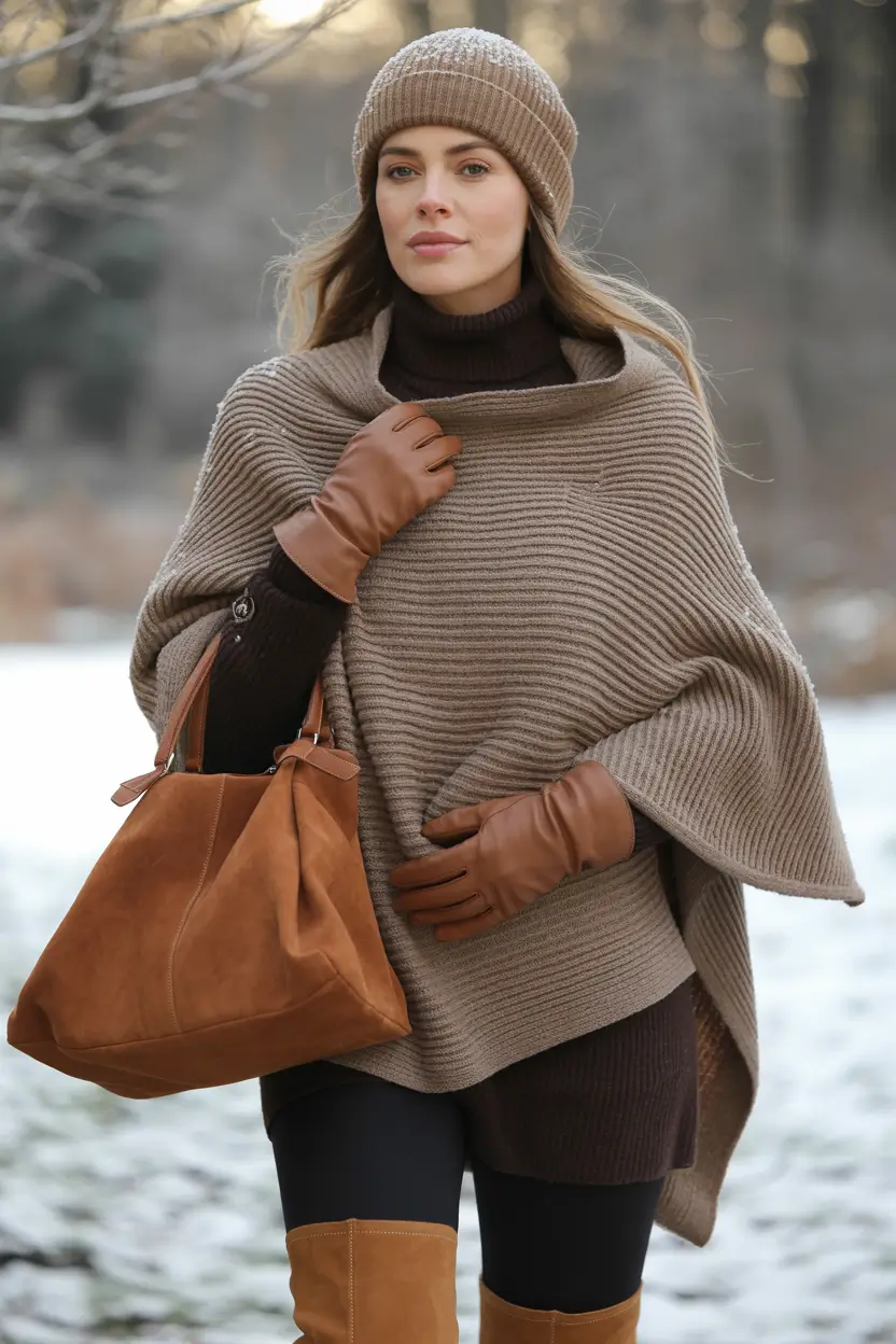 Fall to Winter Outfits 2025 Cozy Knit Layers for Cold Walks