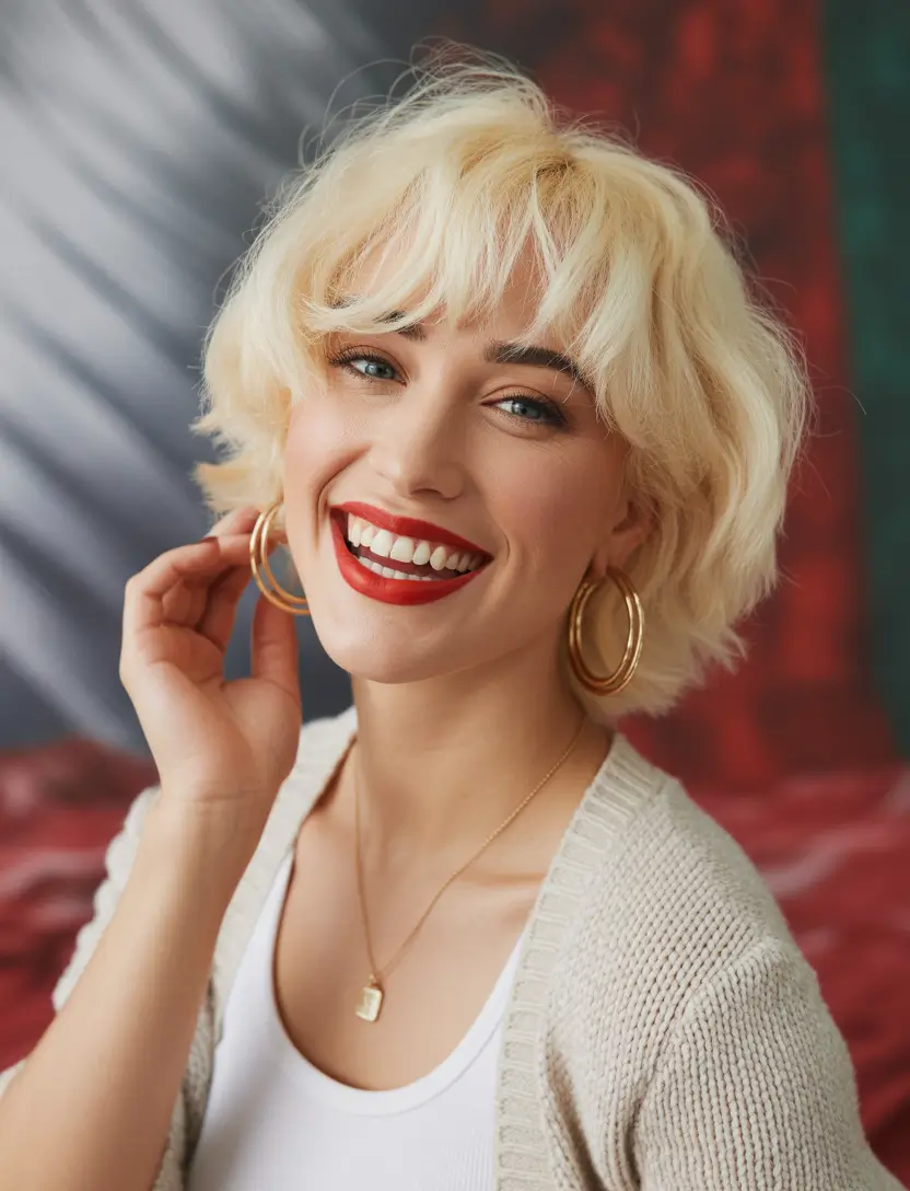 Haircuts to Try in October 2025 Soft Blonde Shaggy Layers