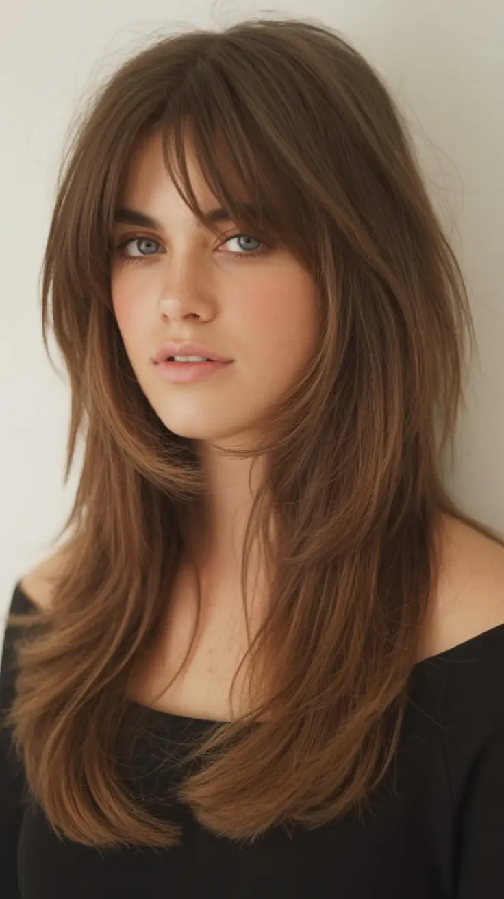 Haircuts to Try in October 2025 Feathered Mid Length Layers