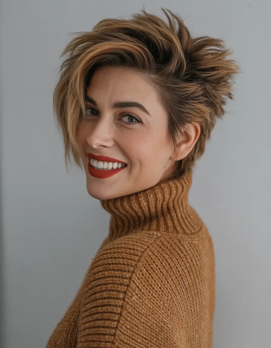 Pixie 2025 trends women Textured Pixie Refresh