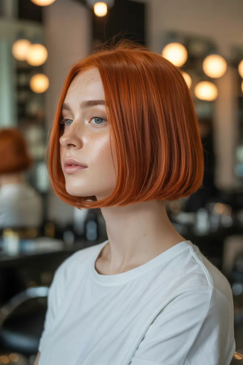 Bob Classic Rounded Red Haircuts to Try in October 2025