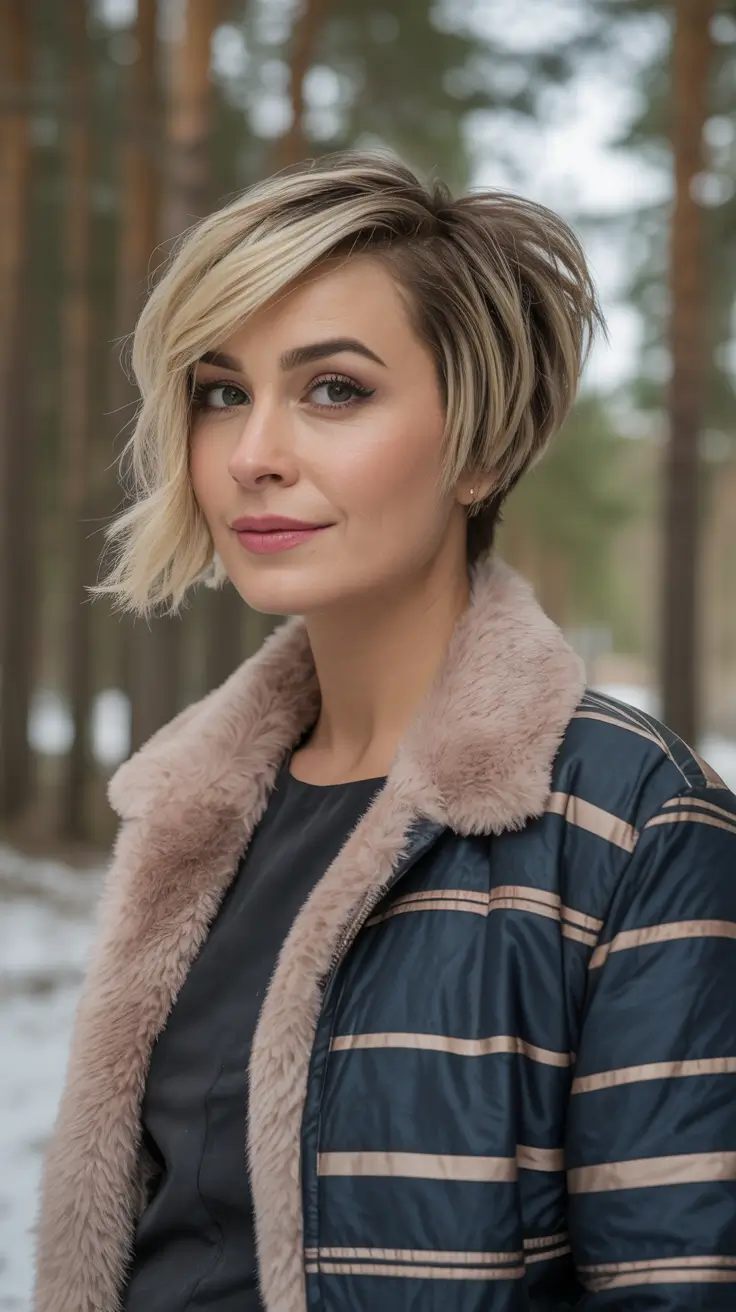 Winter Hairstyles Hair Color 2025-2026 Textured Short Blonde Crop