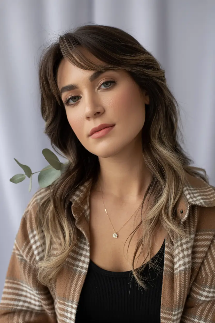 Winter Hairstyles & Hair Color 2025-2026 Brunette Balayage