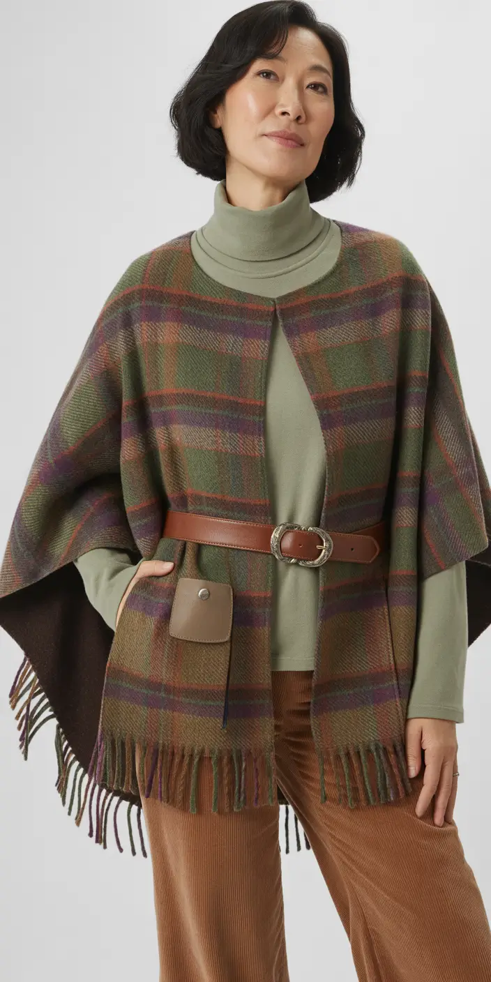 Modern Winter Outfits 2025/2026 Boho Plaid