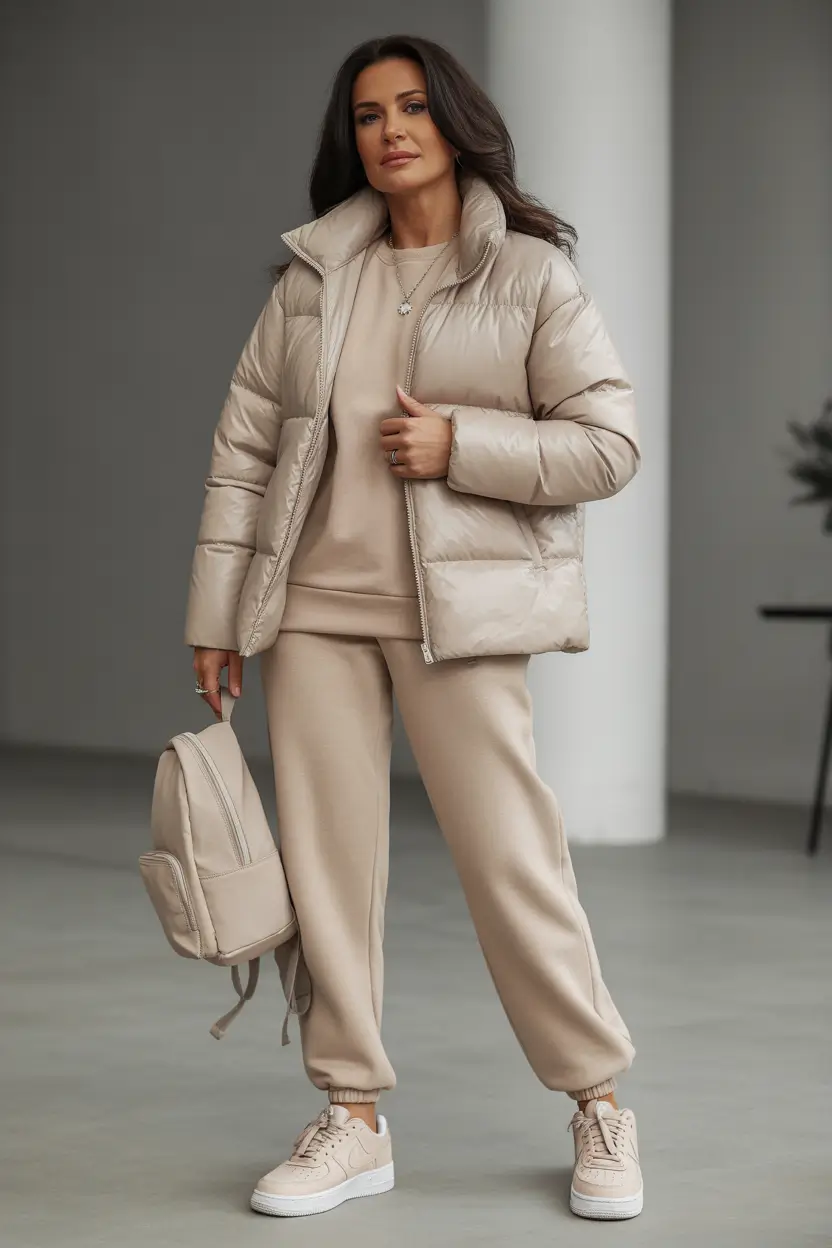 Modern Winter Outfits 2025/2026 Beige Monochrome