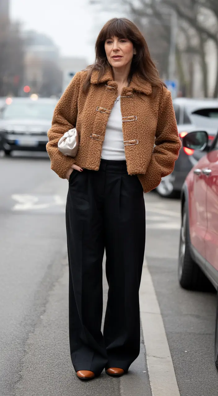 Modern Winter Outfits 2025/2026 Cropped Teddy