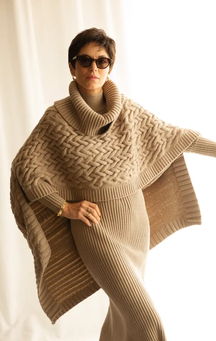 Modern Winter Outfits 2025 2026 for 50 Women Knitted Sophistication