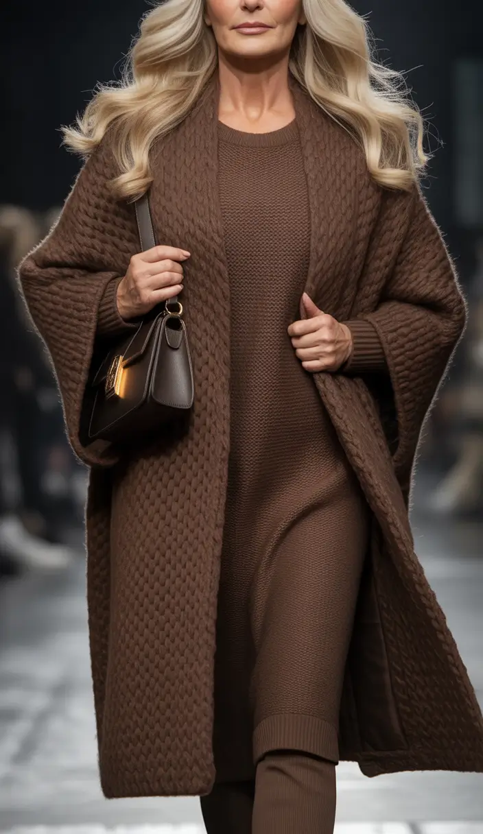 Modern Winter Outfits 2025 2026 for 50 Women Chocolate Elegance