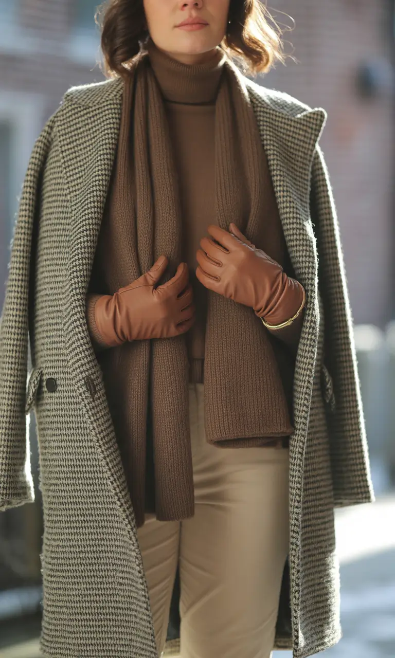 Modern Winter Outfits 2025 2026 for 50 Women Houndstooth Charm