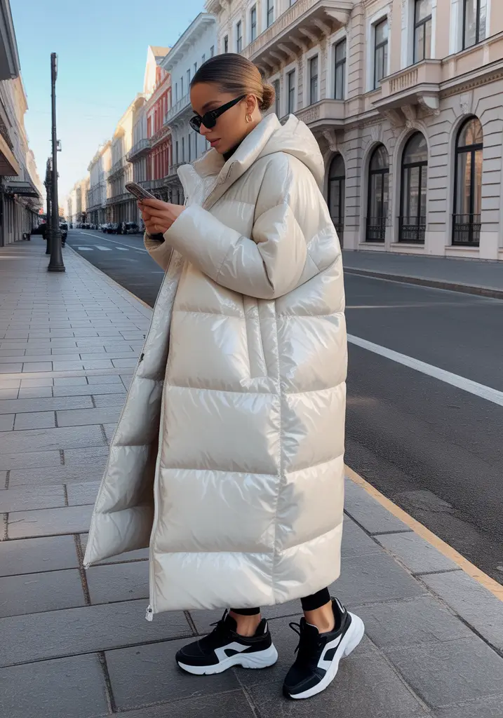 Cold weather street style Winter Chic with a Twist of Edge